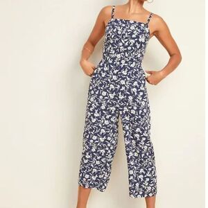 Old Navy Printed Square-Neck Cami Jumpsuit women's Size Small Petite